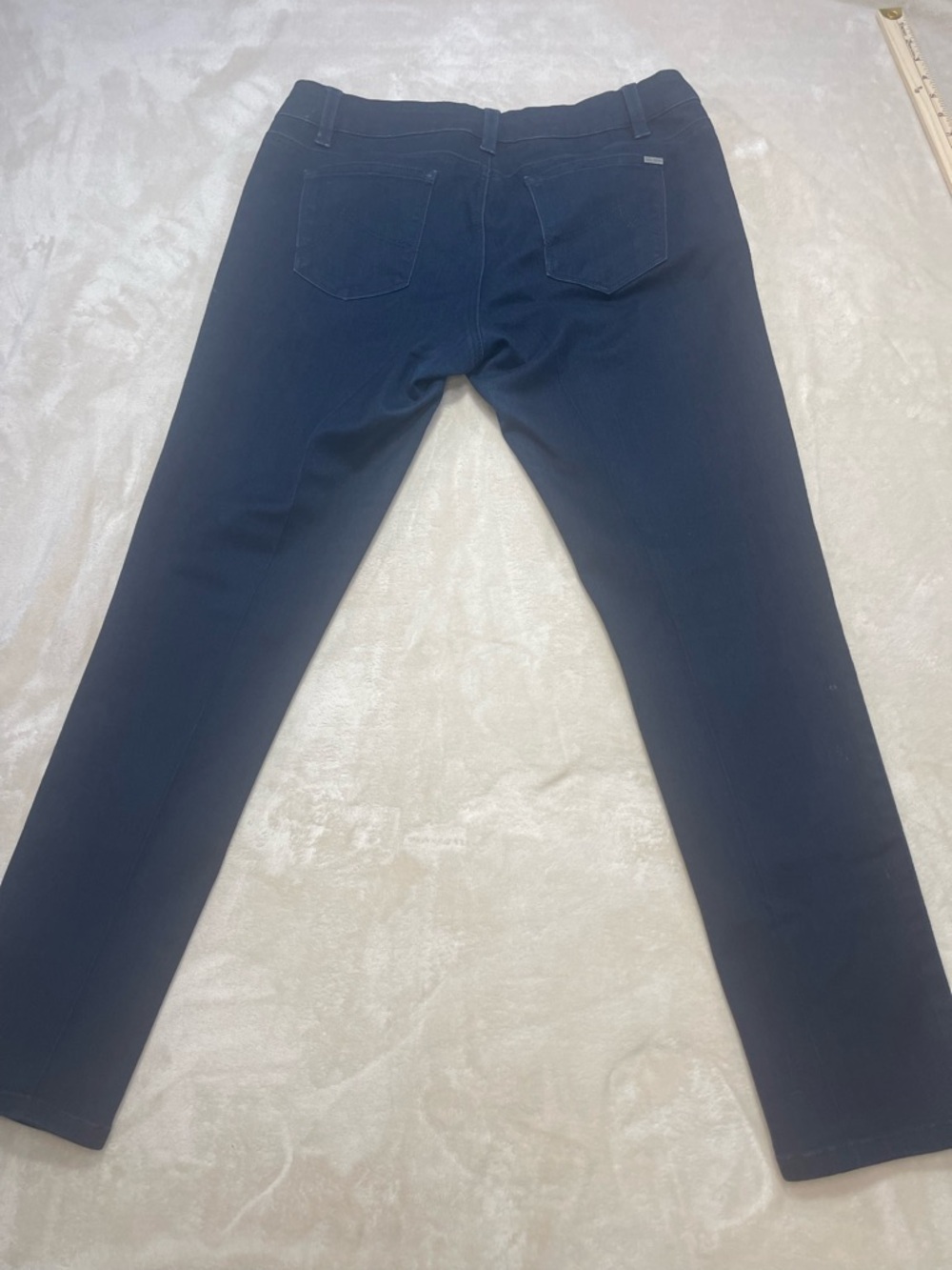 Max Jeans Women's Slim Straight Navy Jeans with Zip Pockets Size 10 - Picture 2 of 7